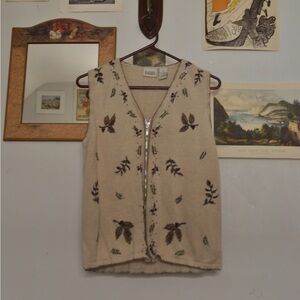 Embroidered vintage vest